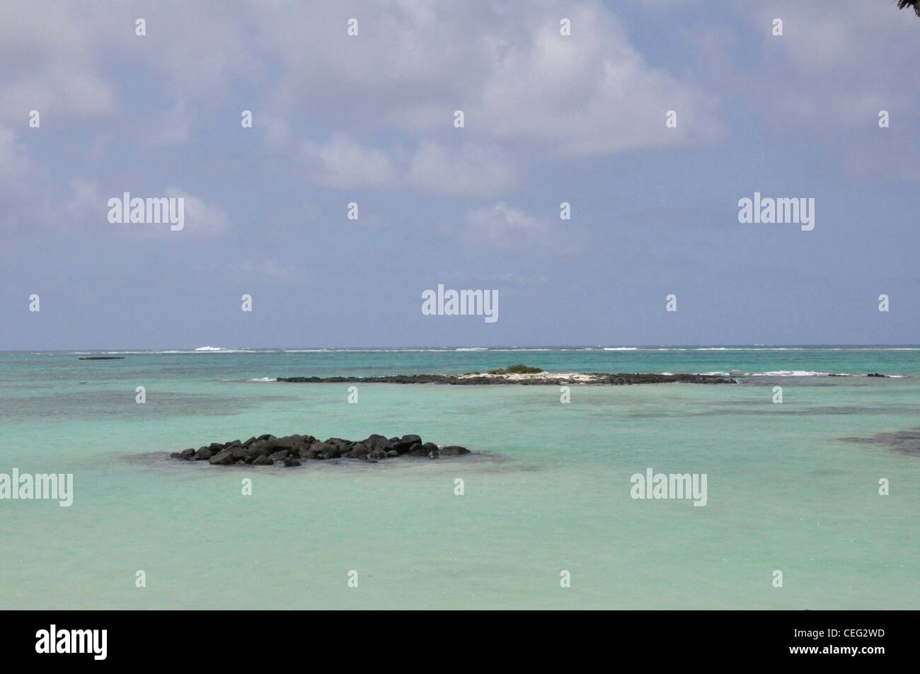 Des tons pastel mer sub-tropical Banque D'Images