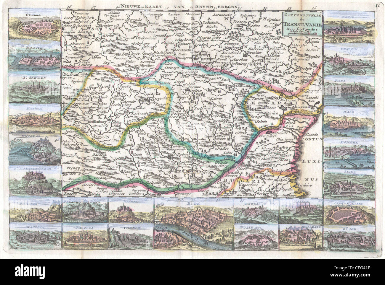 Transylvania map Banque de photographies et d’images à haute résolution ...