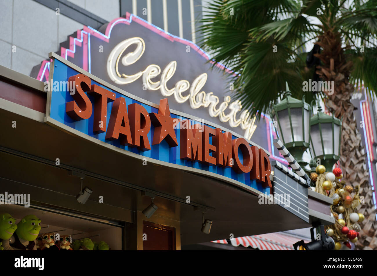 Star Memoir Billboard, Universal Studios Singapore. Banque D'Images