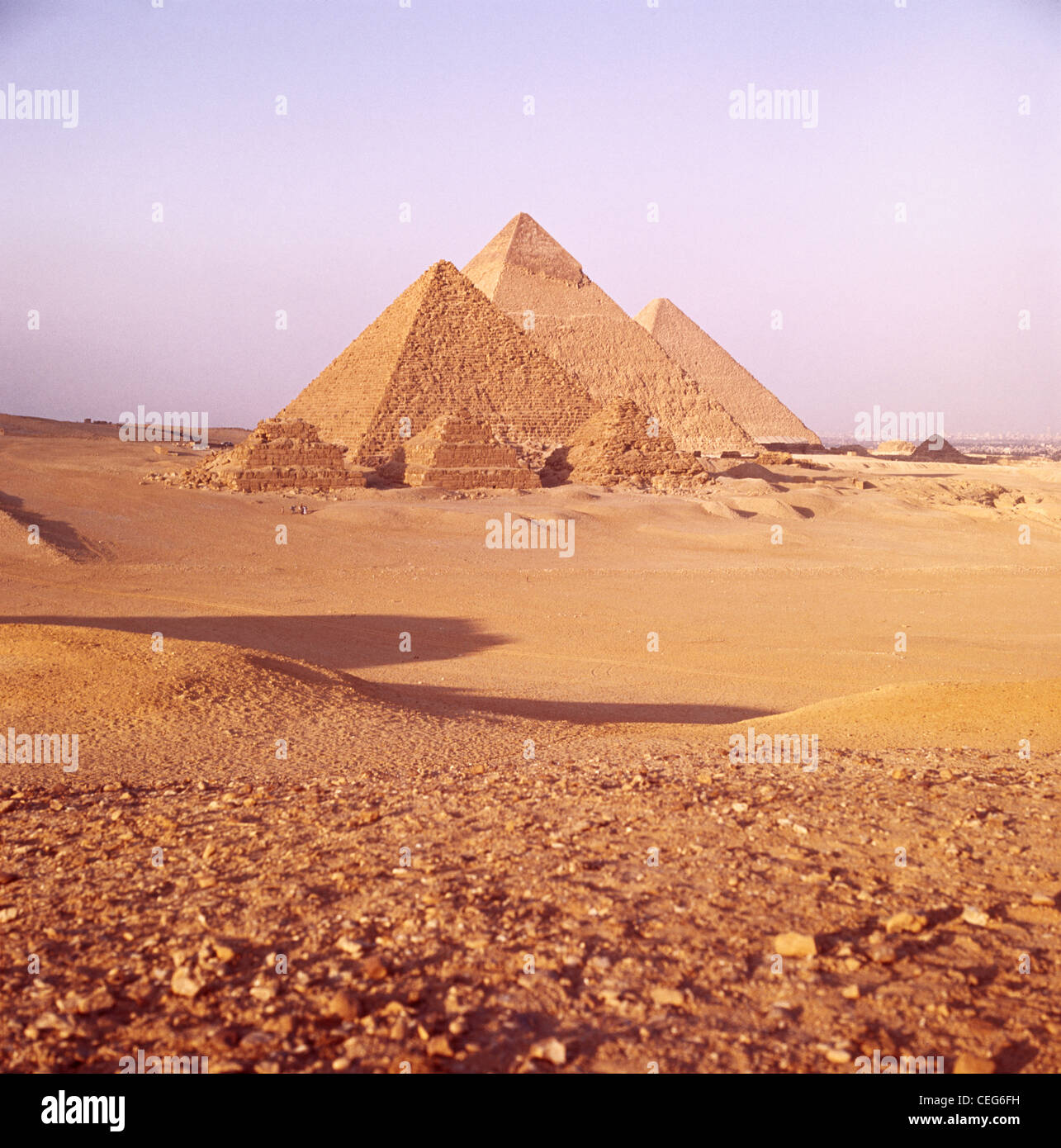 Les Pyramides, Egypte, Karnak Temple, Le Caire, l'Afrique du Nord Banque D'Images