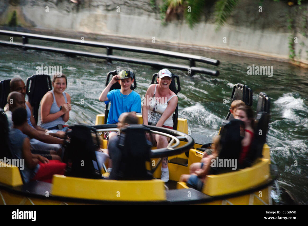 Busch Gardens Tampa Florida congo river rapids Banque D'Images