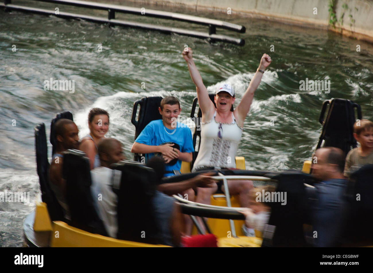 Busch Gardens Tampa Florida congo river rapids Banque D'Images