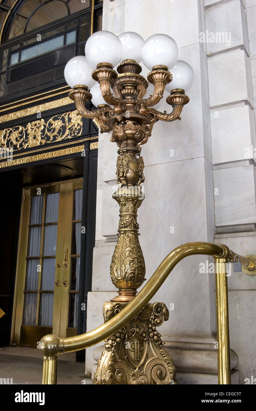 Détails de l'hôtel Plaza, New York City Banque D'Images