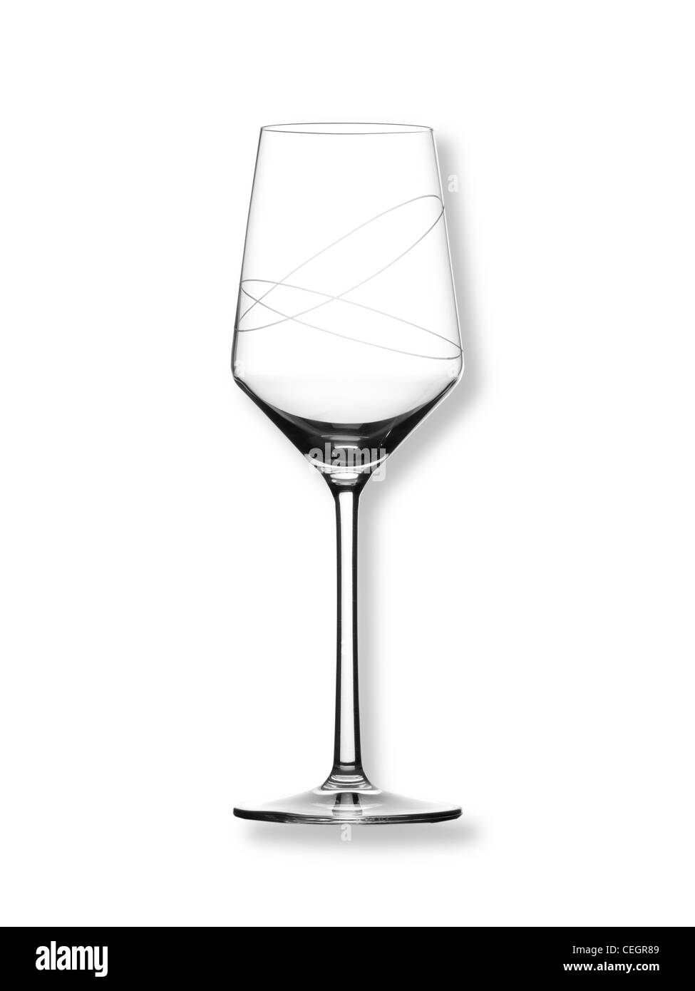 Encore un coup de la vie d'un verre de vin sur un fond blanc (n'importe quel fond de couleur disponibles sur demande) Banque D'Images