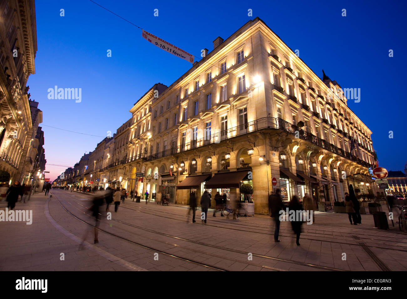 Regent Grand Hotel de Bordeaux, la ville de Bordeaux, France Banque D'Images