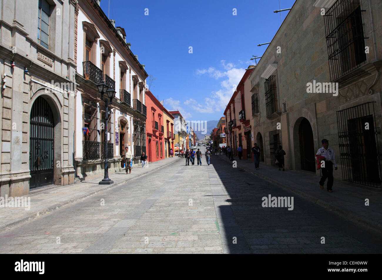 La rue Alcala , la ville d'Oaxaca, Oaxaca, Mexique, Amérique Latine Banque D'Images
