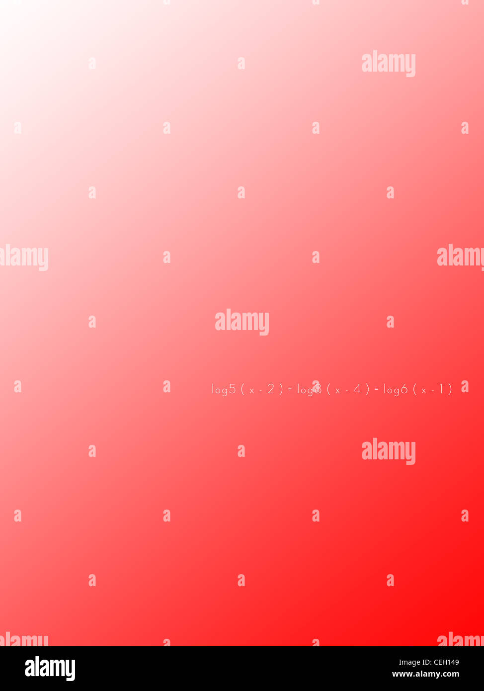 Illustration, laheff équation Solution Banque D'Images