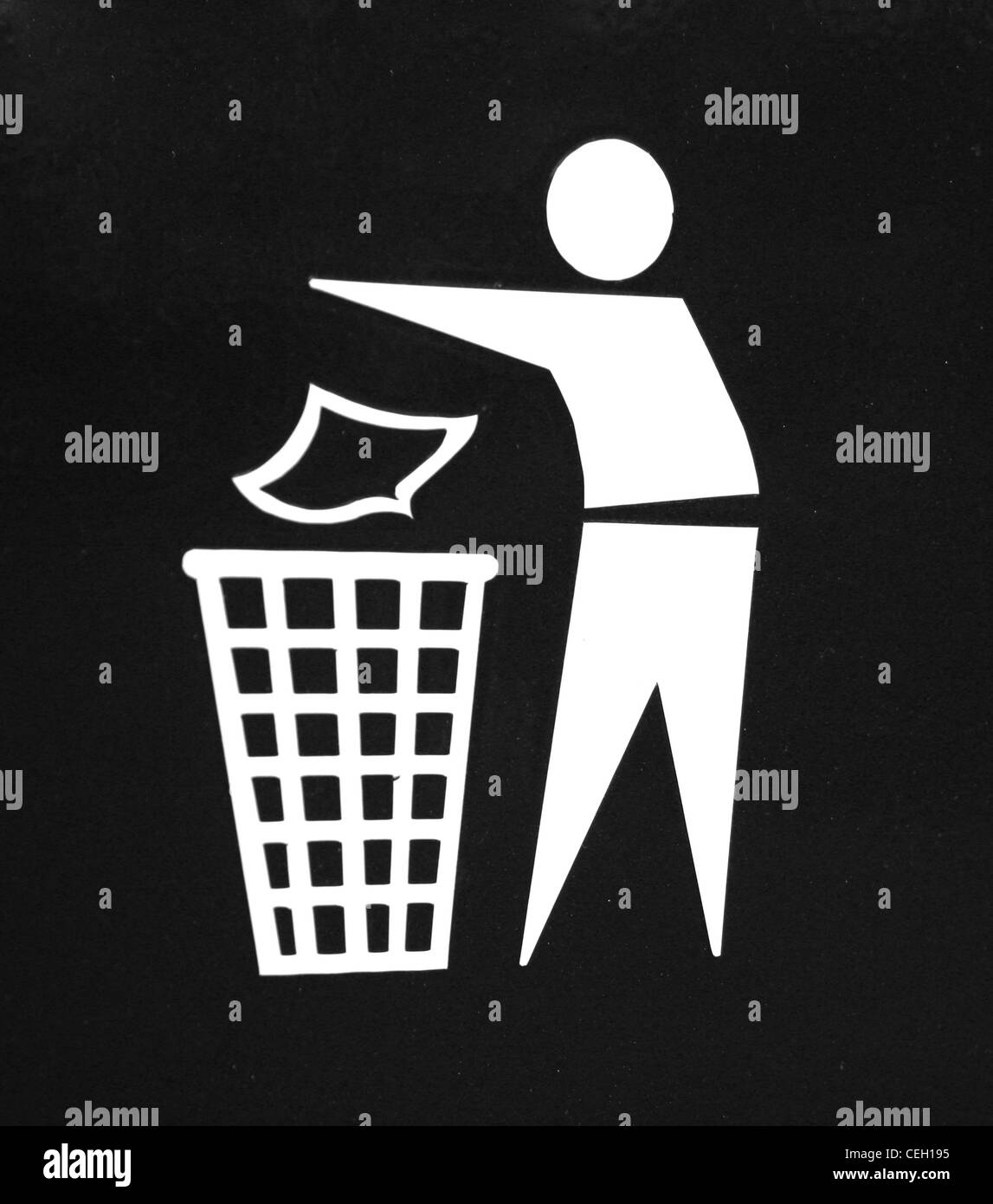 Icône des déchets Banque D'Images