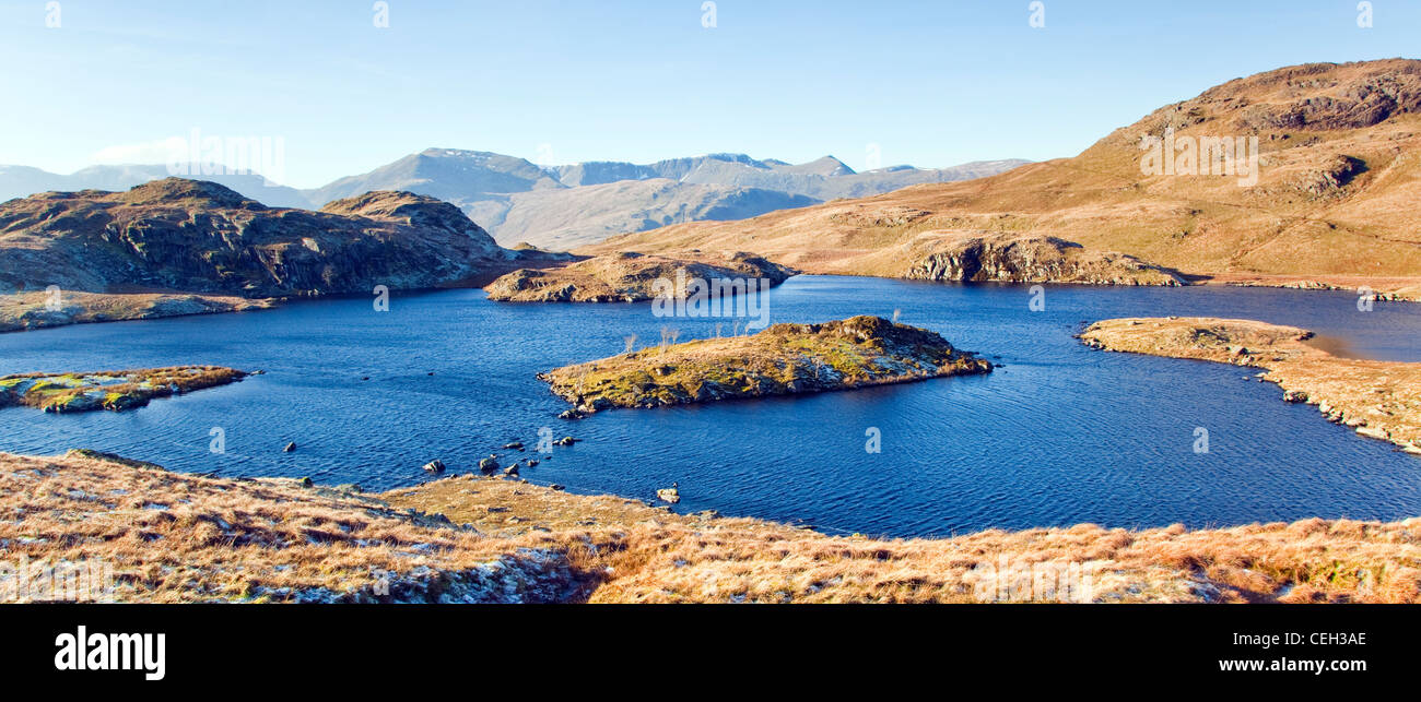 Janvier Tarn Angle Lake District National Park, North East Lake District Cumbria England UK Europe Banque D'Images