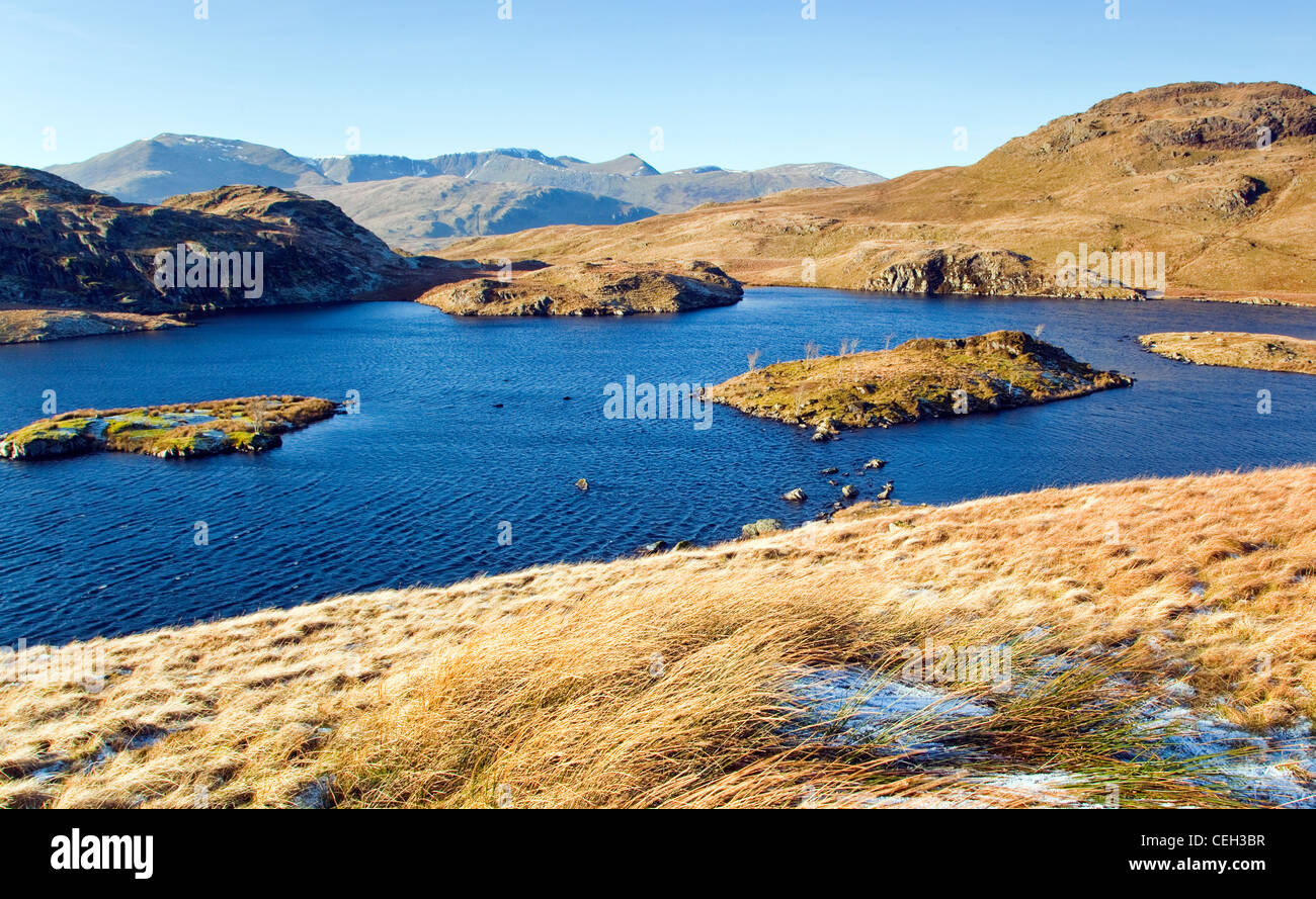 Janvier Tarn Angle Lake District National Park, North East Lake District Cumbria England UK Europe Banque D'Images