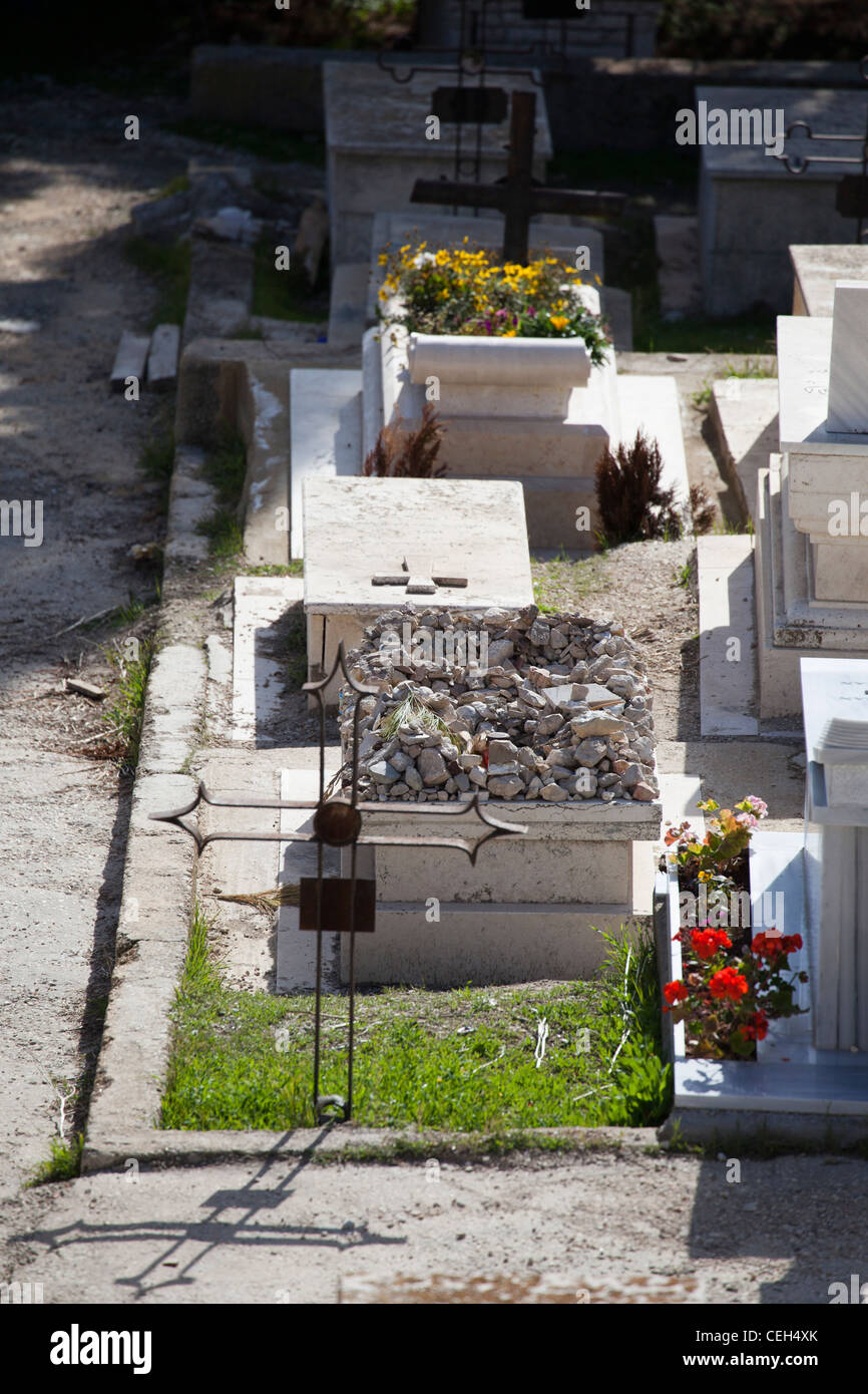 La tombe d'Oskar Schindler à Jérusalem Banque D'Images