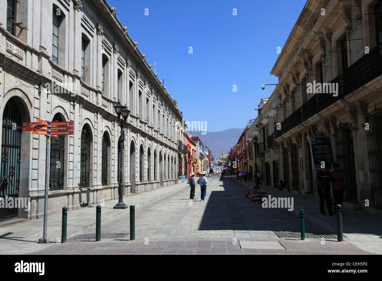 La rue Alcala , la ville d'Oaxaca, Oaxaca, Mexique, Amérique Latine Banque D'Images