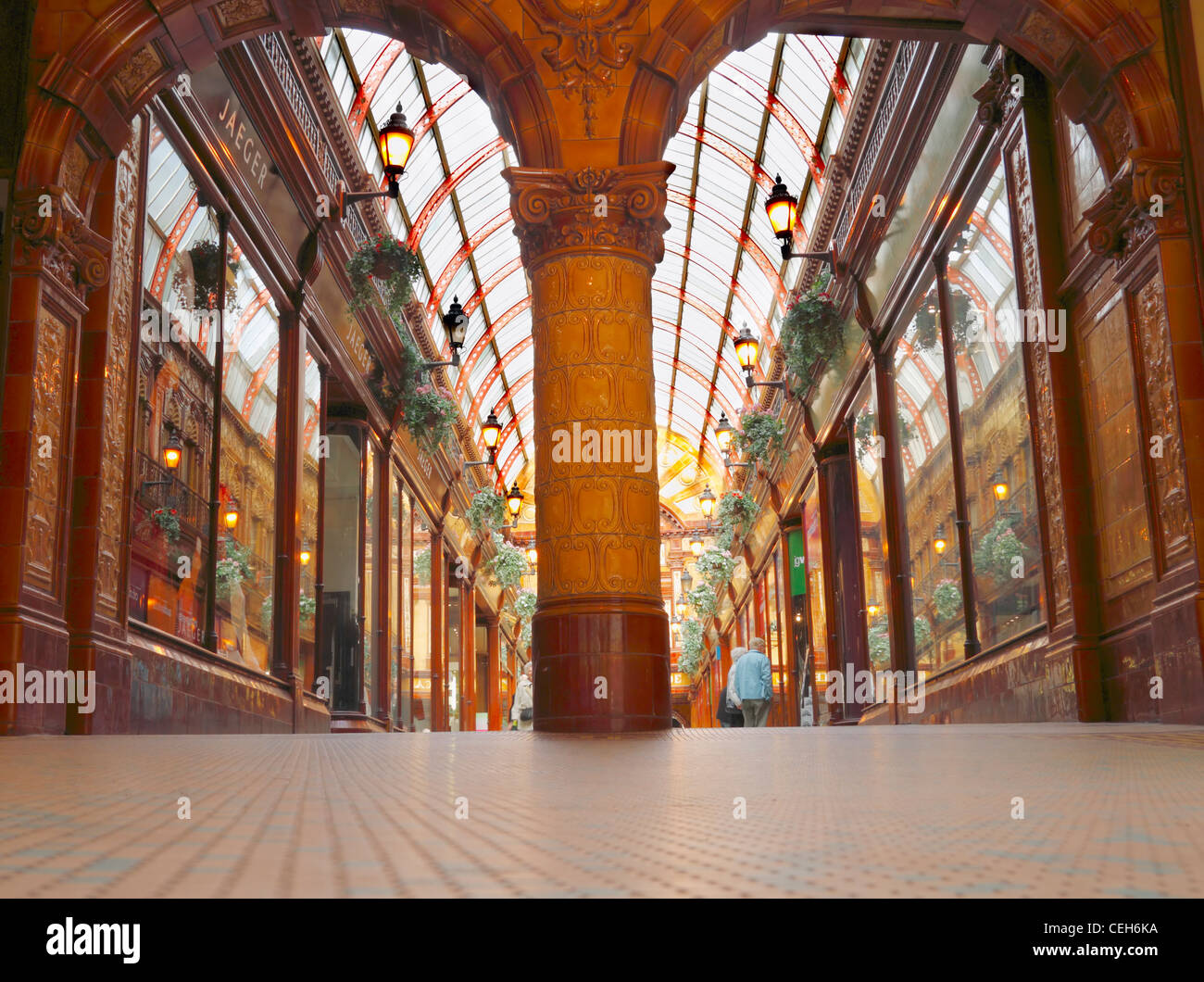 L'architecture victorienne Arcade centrale shopping mall à Newcastle Upon Tyne, Angleterre Royaume-uni Banque D'Images