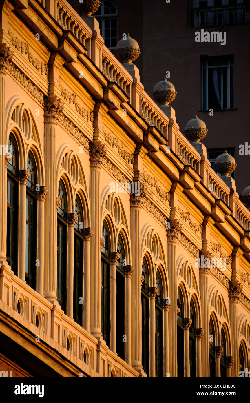 Vieille façade cubaine, La Havane, capitale de La Havane, Cuba, Caraïbes Banque D'Images
