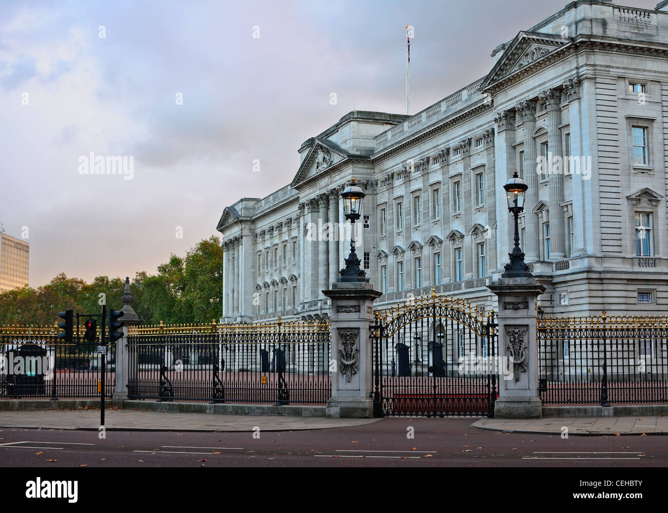 Londres : Buckingham Palace Banque D'Images