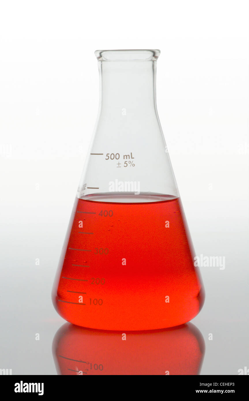 Le verre de laboratoire science lab Banque D'Images