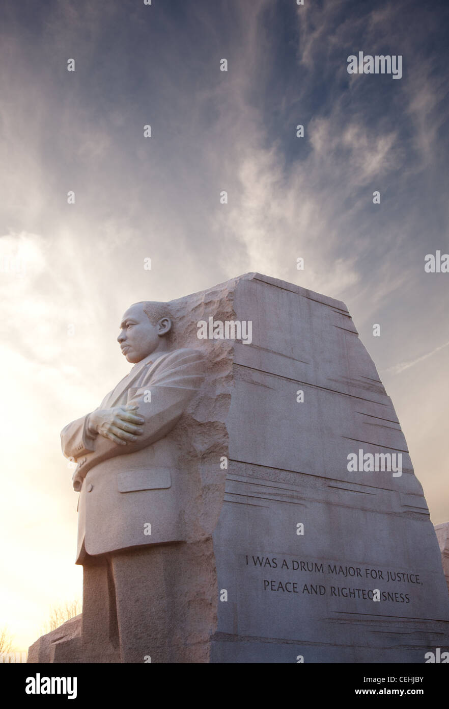 Washington, DC - 13 février : Monument de Dr Martin Luther King le 13 février 2012. Les gouvernements ont accepté le Fév 12 pour changer le tambour-major mots sur la statue Banque D'Images