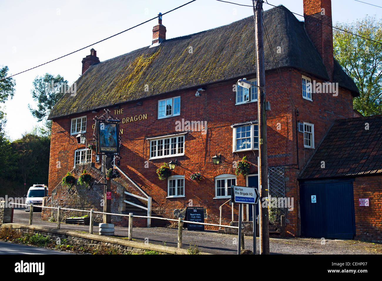 The George & Dragon Inn de Thaxted village UK Banque D'Images