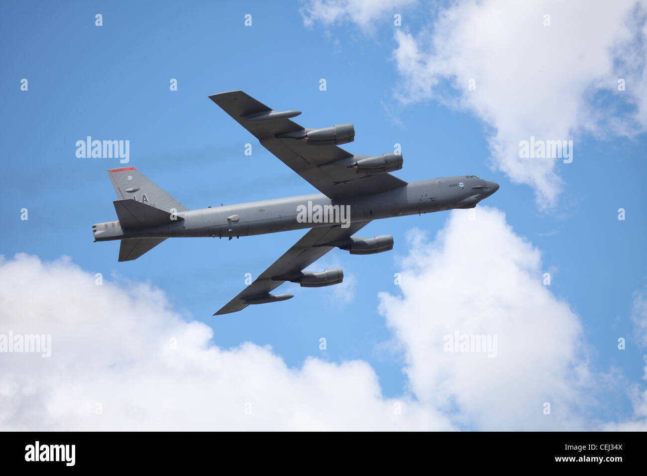Boeing B-52 Stratofortress, subsonic à longue portée, jet-powered bombardier stratégique au salon Farnborough International Airshow 2010 Banque D'Images