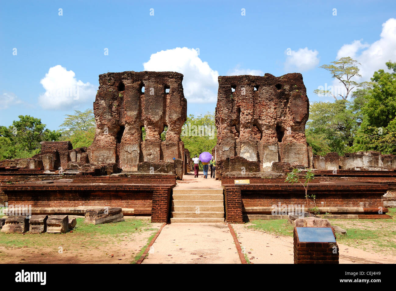 Les ruines de Polonnaruwa (ancienne capitale du Sri Lanka) Banque D'Images