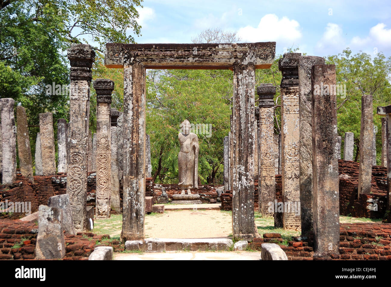 Les ruines de Polonnaruwa (ancienne capitale du Sri Lanka) Banque D'Images