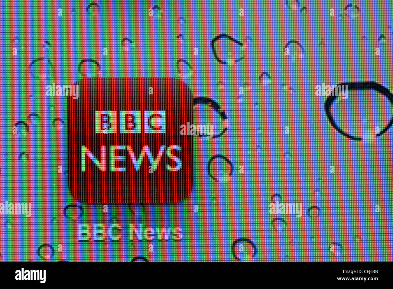 Close up de l'icône de la BBC News app sur un iPad Banque D'Images