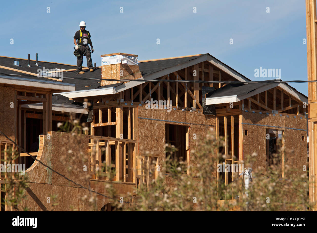 Chula Vista, Californie - Construction de nouvelles maisons de location de luxe dans la communauté Otay Ranch. Banque D'Images