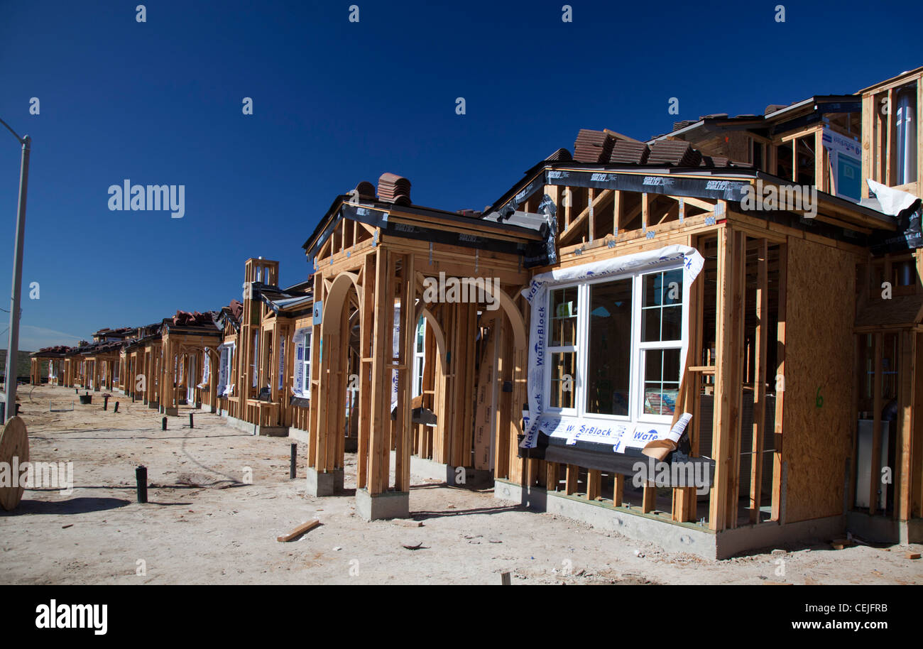 Chula Vista, Californie - la construction de nouvelles habitations dans la communauté Otay Ranch. Banque D'Images
