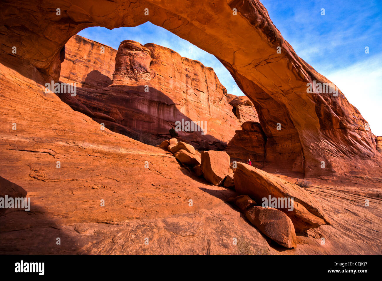 Passage de la tour est situé dans le klondike Bluffs à distance l'article d'Arches National Park. Partie nord de parc. L'Utah. Banque D'Images