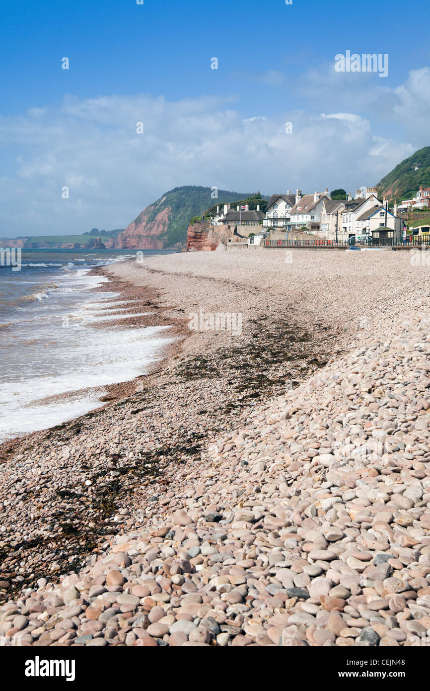 Angleterre Devon Sidmouth Beach Banque D'Images