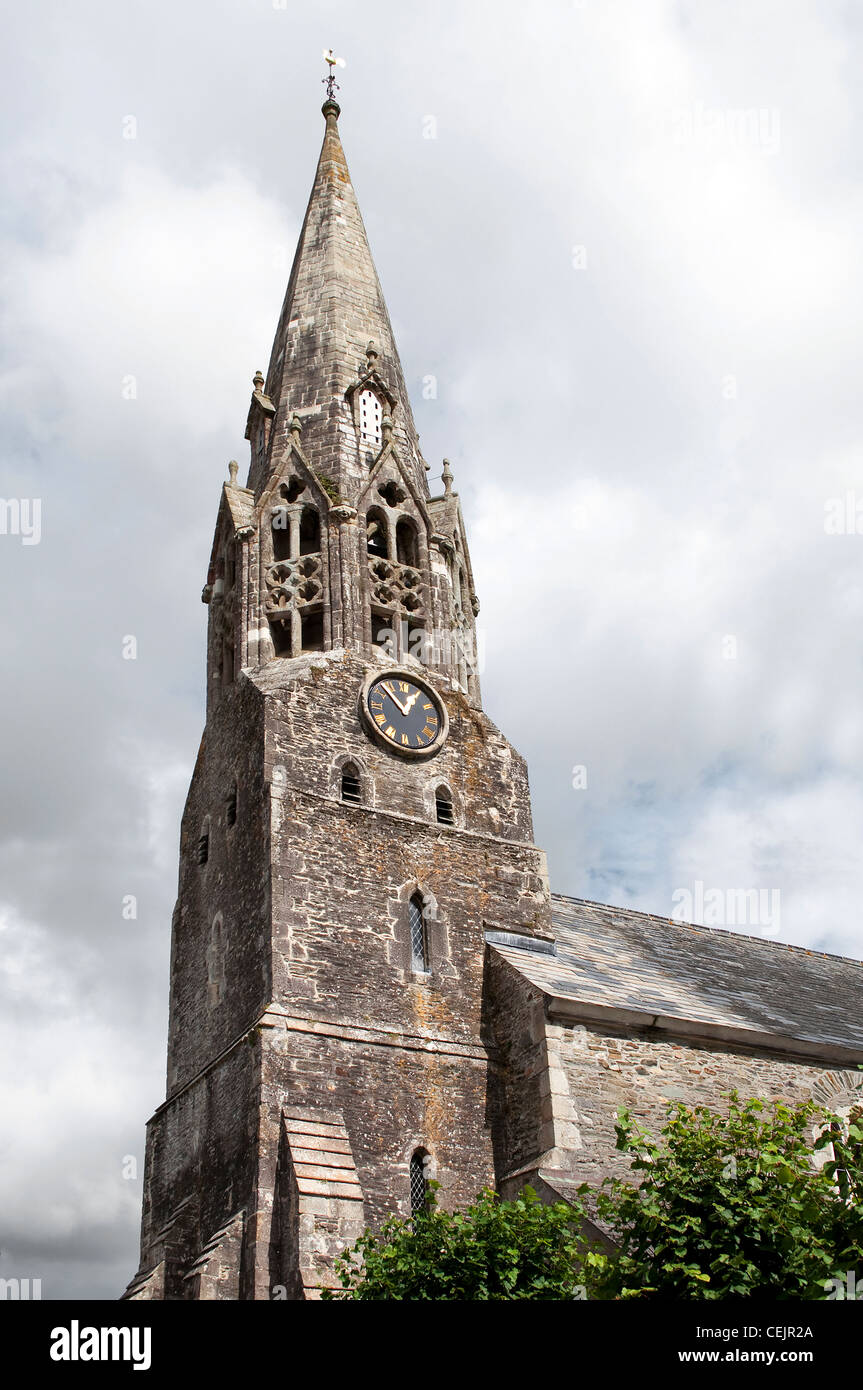 L'église St.Bartholomews en Lostwithiel, Cornwall, UK, St Bartholomews est un élève de l'un bâtiment classé, construit au 13e et 14e c Banque D'Images