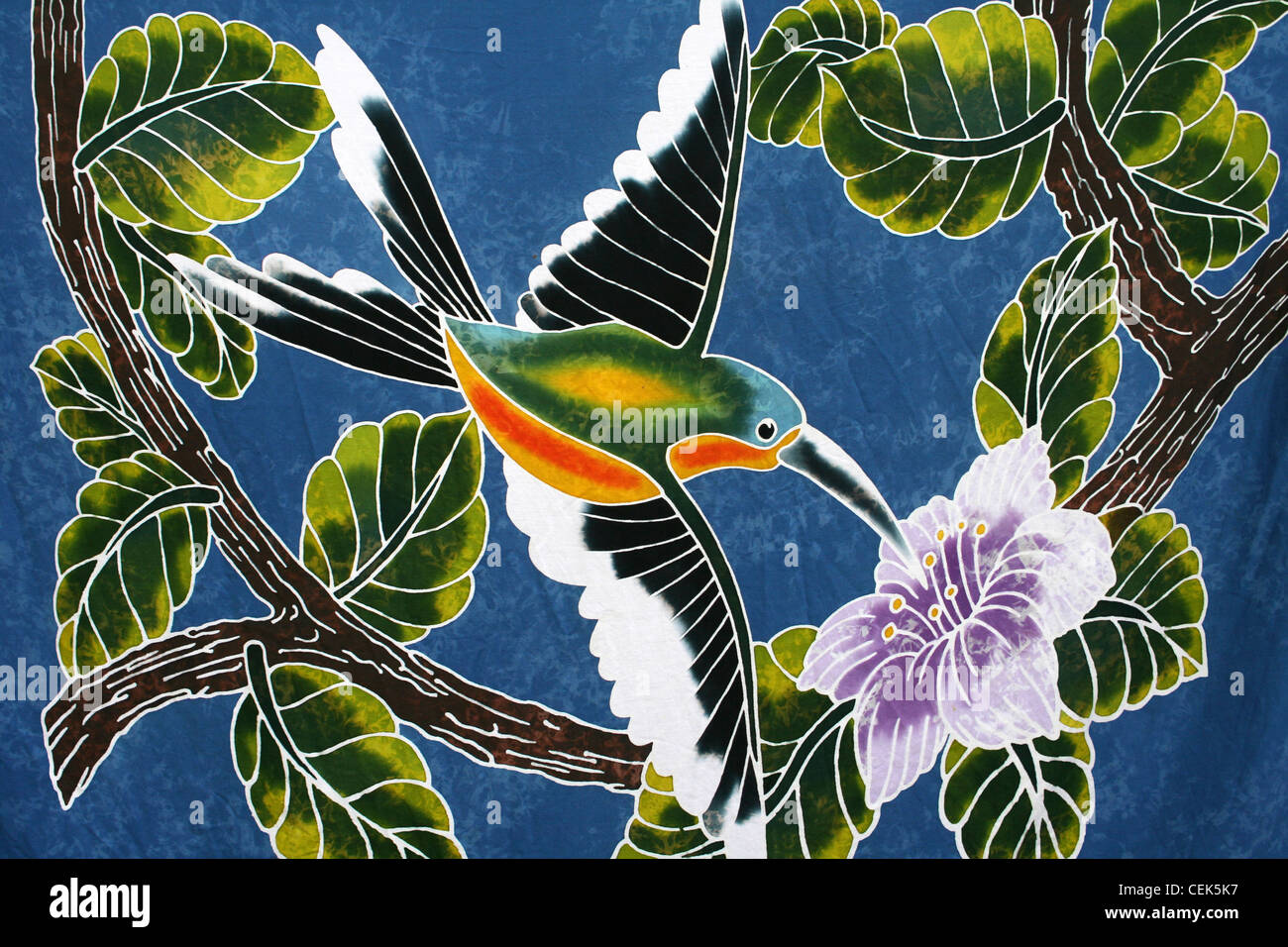 Batik Hummingbird Banque D'Images