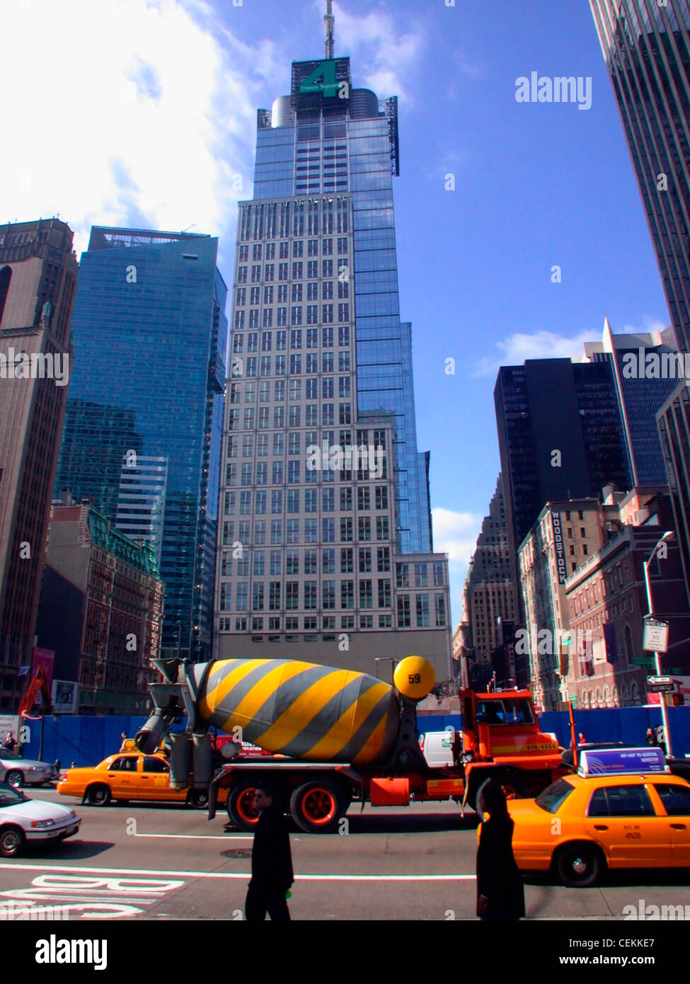 Le bâtiment à Condé Nast 4 Times Square est vu le 26 octobre 2004 Banque D'Images