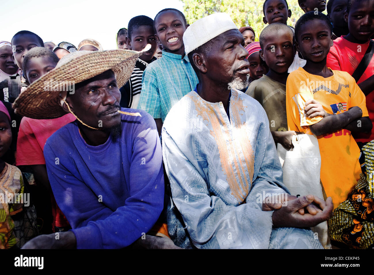Les gens d'Afrique à Niamey, Niger Banque D'Images