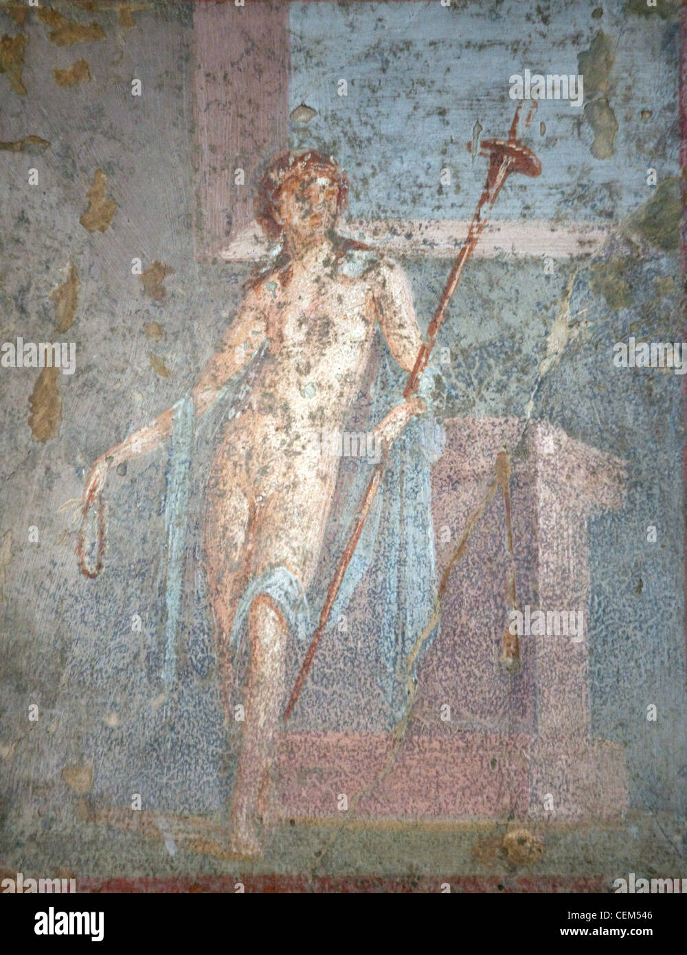 Italie, Naples, Naples, Musée de Pompéi, maison de Meleager (VI 9, 2.13), Imeneo Banque D'Images