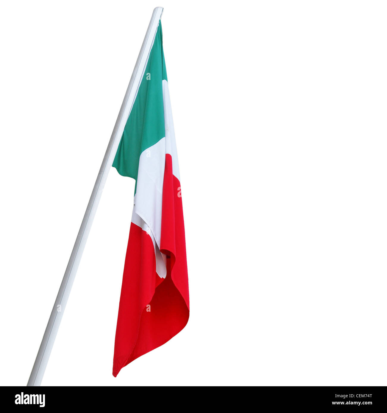 Le drapeau italien national de l'Italie (IT) Banque D'Images