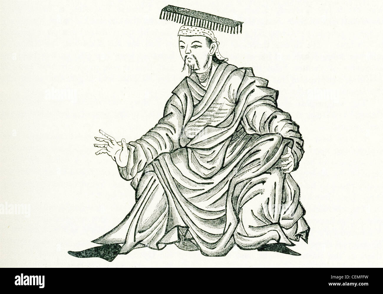 Marco Polo dans ses écrits nous parle de l'or 'king' ou un 'Roi d'Or,' le nom que les Mongols avaient donné au menton/Golden Dynasty. Banque D'Images