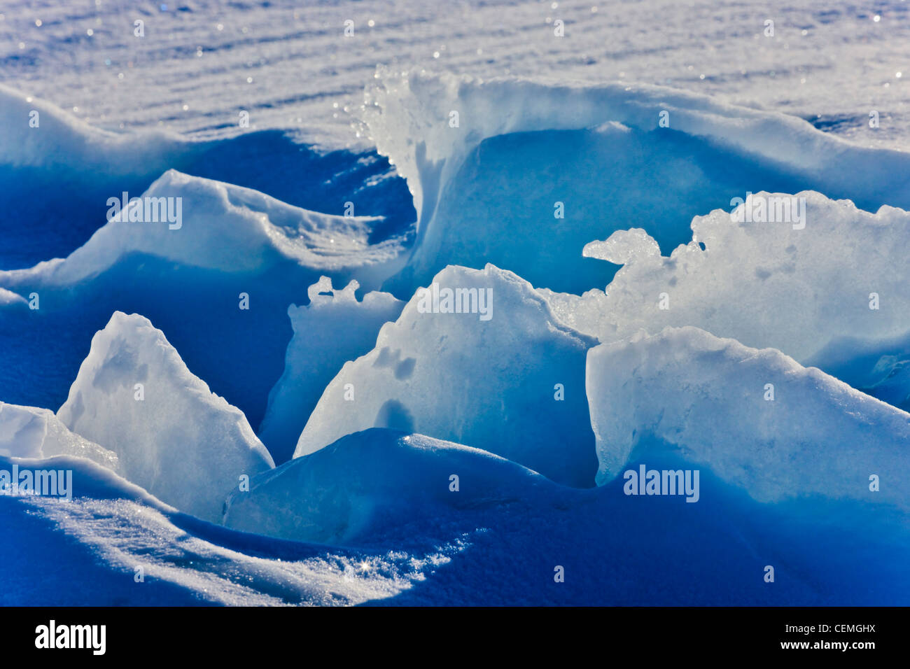 Modèle de glace, Iles de la Madeleine, Canada Banque D'Images
