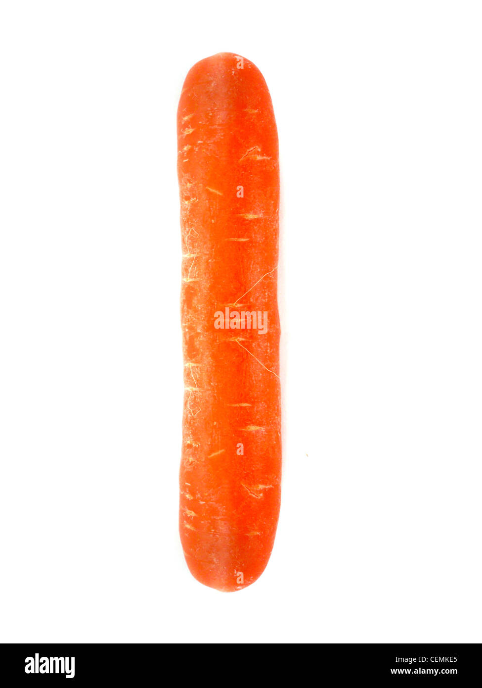 La carotte orange isolé sur fond blanc Banque D'Images