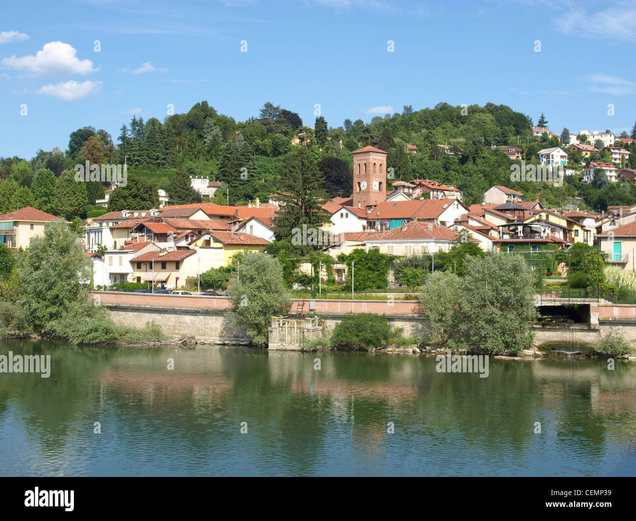 Vue de la ville de San Mauro, près de Turin Banque D'Images