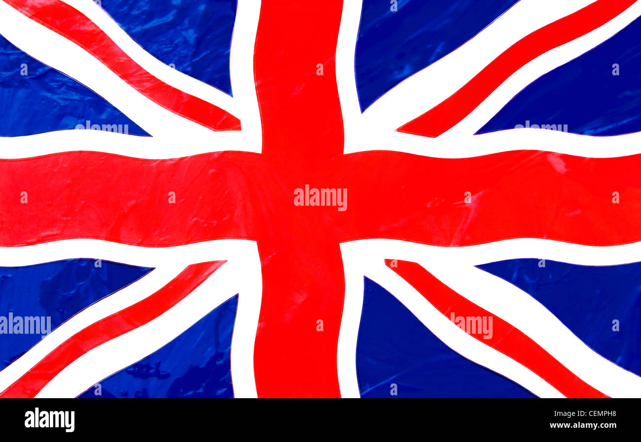 Union Jack Flag du Royaume-Uni Banque D'Images