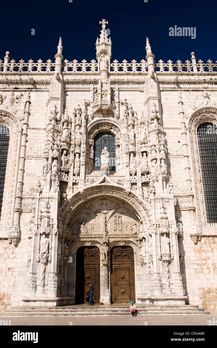 Monastère des Hiéronymites, Belém, Lisbonne, Portugal. Banque D'Images