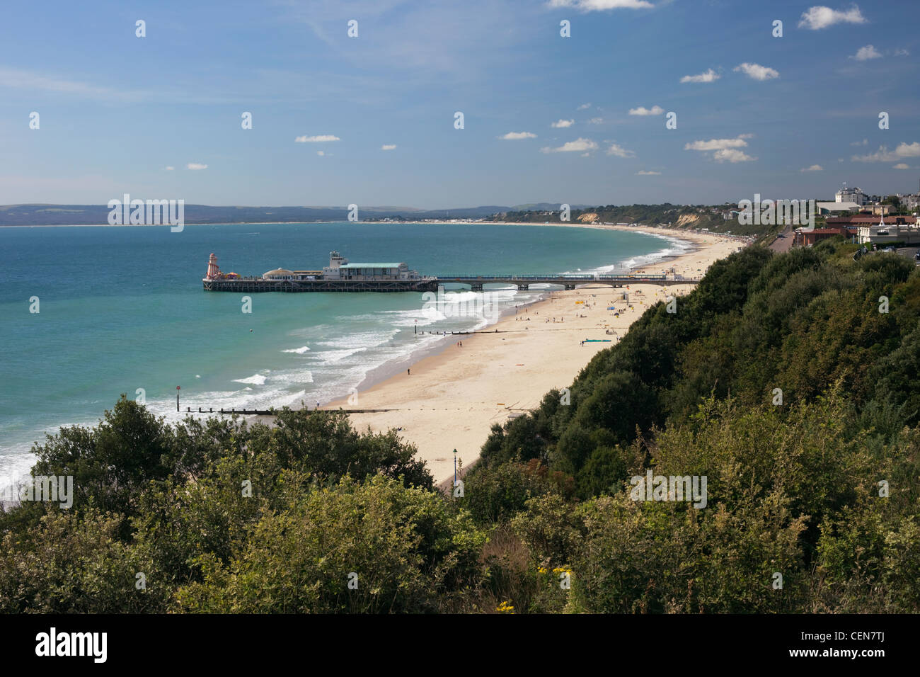 L'Angleterre, dans le Hampshire, Bournemouth, Bournemouth Pier Banque D'Images