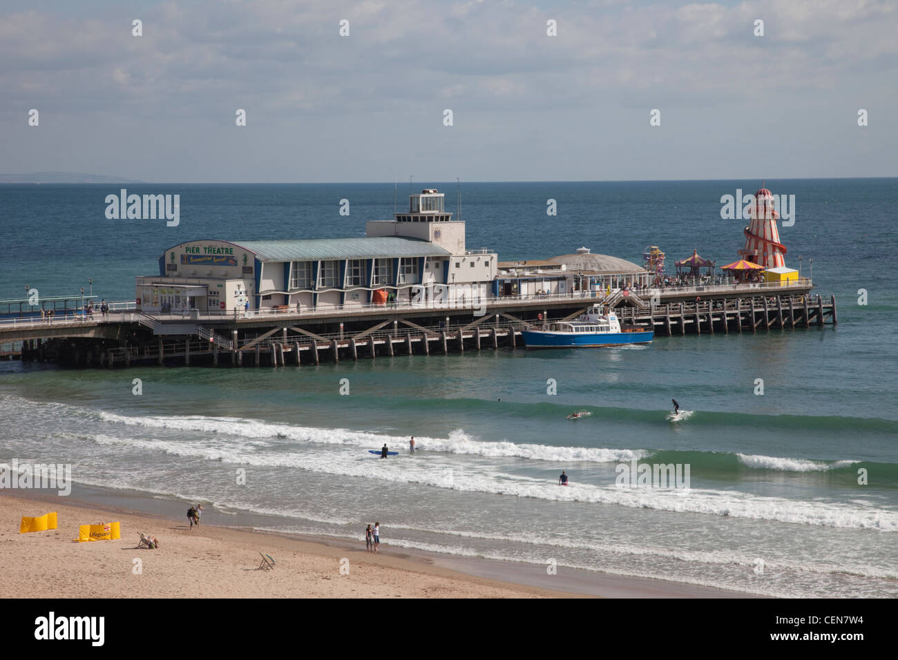 L'Angleterre, dans le Hampshire, Bournemouth, Bournemouth Pier Banque D'Images