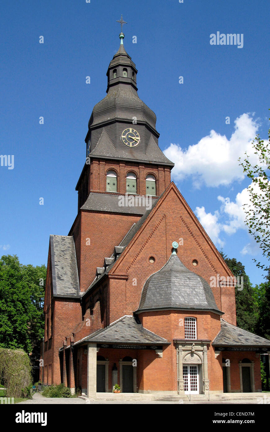 Église protestante Johannesstift de Spandau à Berlin. Banque D'Images