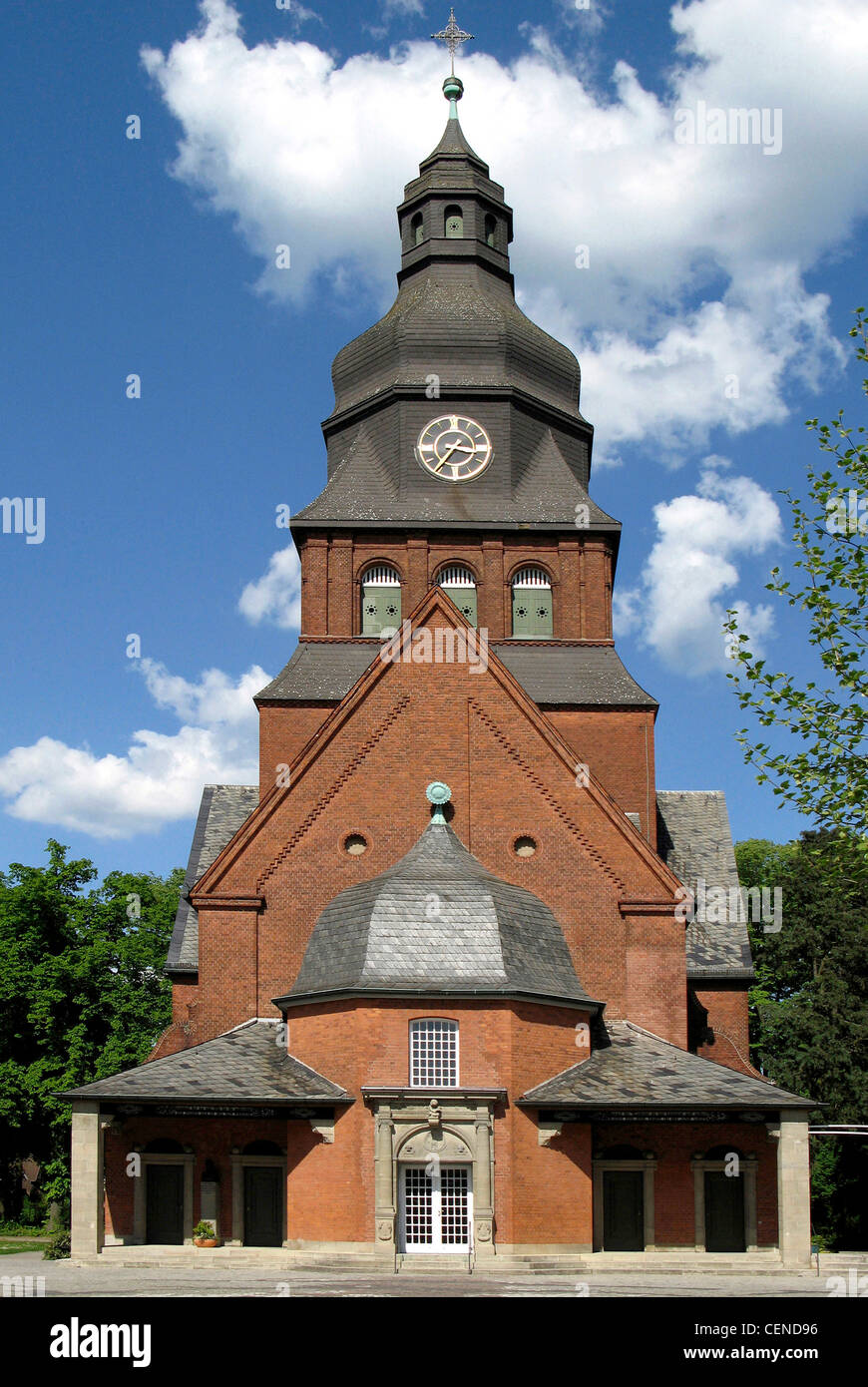 Église protestante Johannesstift de Spandau à Berlin. Banque D'Images