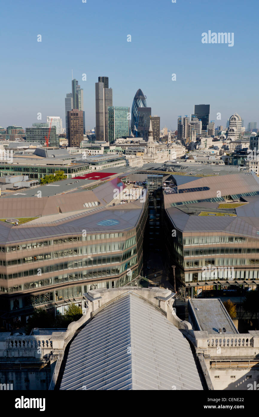 L'Europe, Royaume-Uni, Angleterre, Londres, ville CBD skyline Banque D'Images