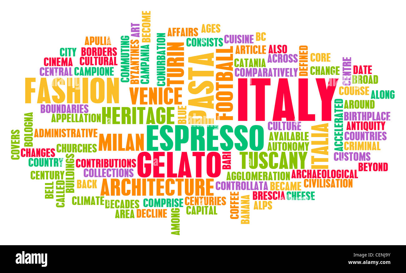 L'Italie le pays et le tourisme Guide du Visiteur Banque D'Images