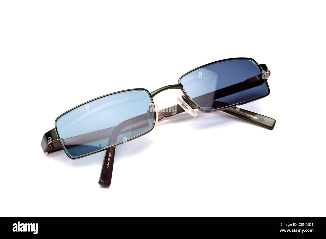 Lunettes de découper sur fond blanc Banque D'Images