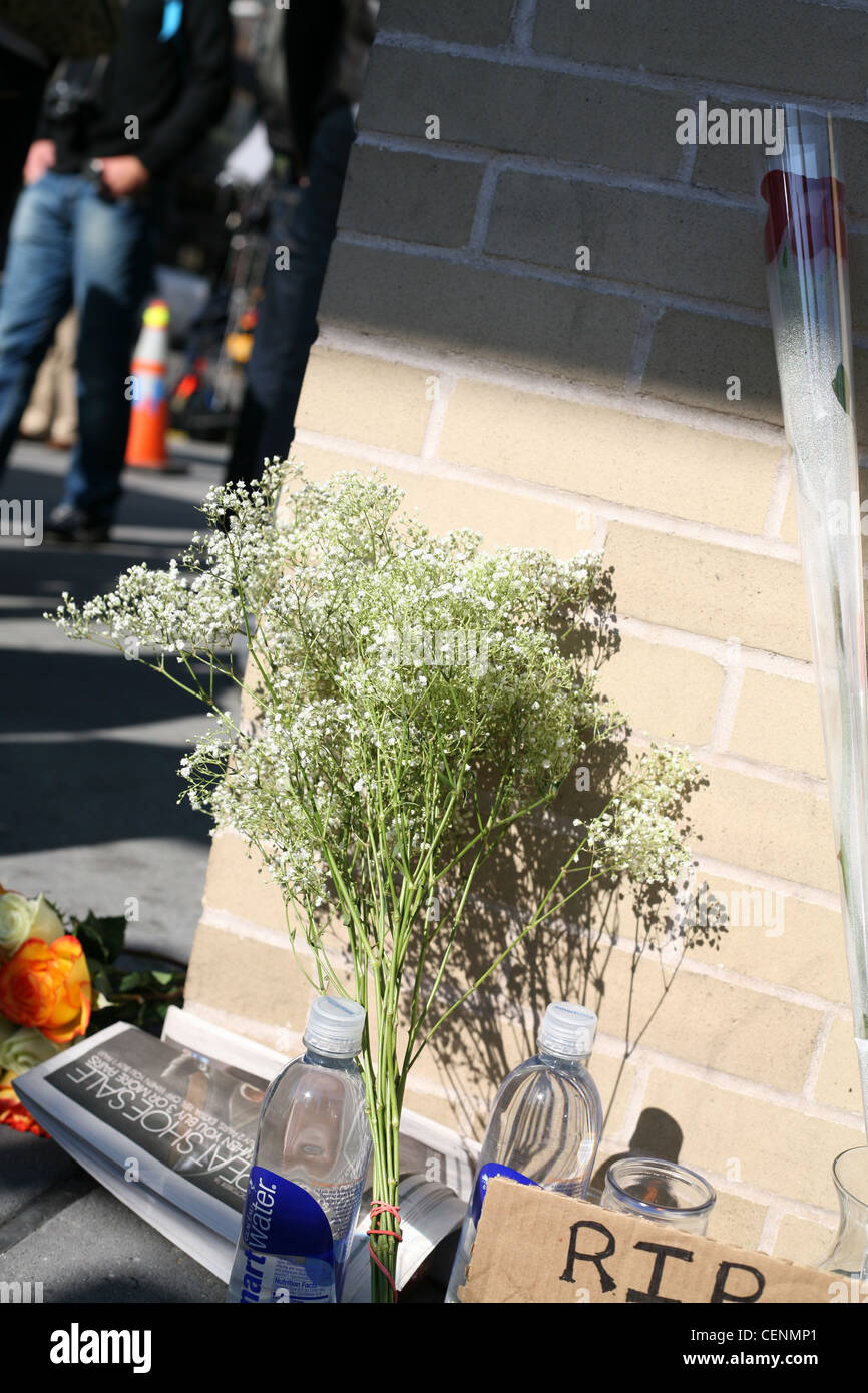 Culte de Steve Jobs à la 14e Street New York Apple Store Banque D'Images